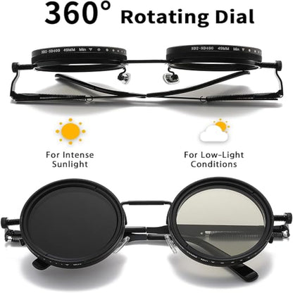 🕶️ VantaGear. 9-Level Adjustable Tint Sun glasses