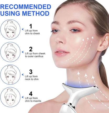 7-in-1 LED Face & Neck Massager — Skin Tightening & Anti-Aging Device