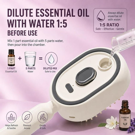 Steam Hair Straightening Brush