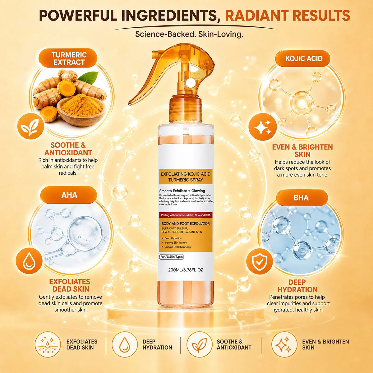 Dr.Melaxin Peel Shot Exfoliating Spray with Kojic Acid & Turmeric