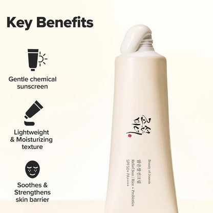 Joseon Relief Sun - Rice Glow SPF 50+ for Men & Women